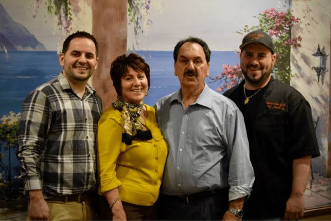The Macerelli Family — Roberto, Angela, Claudio and Anthony at Buon Cibo Grill